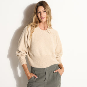 Womens Marfa Crew Neck Sweater WSTP0002 Oatmeal Melange