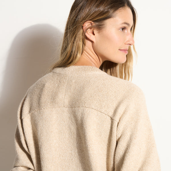Womens Marfa Crew Neck Sweater WSTP0002 Oatmeal Melange
