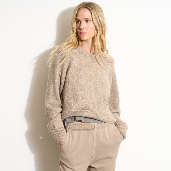 Womens Marfa Crew Neck Sweater WSTP0002 Stone Melange