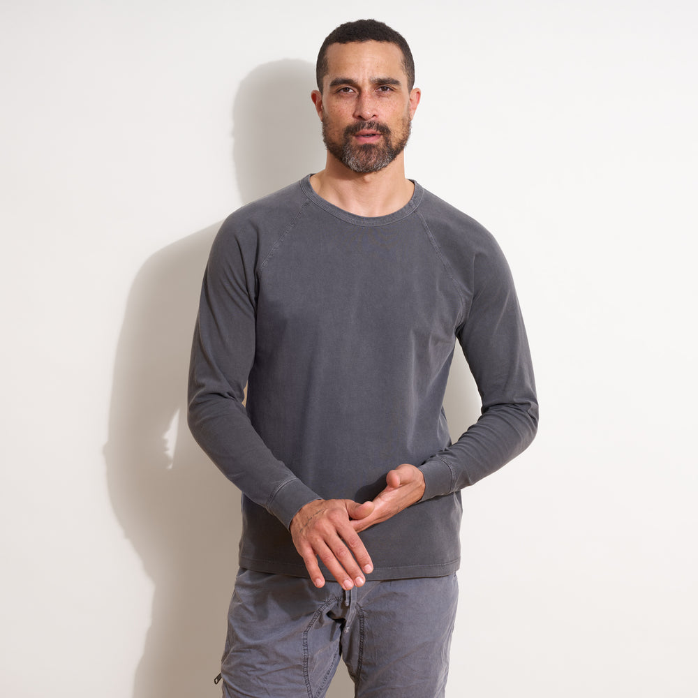 Mens Maxwell Long Sleeve Raglan MKTP0015RS Blue Dusk