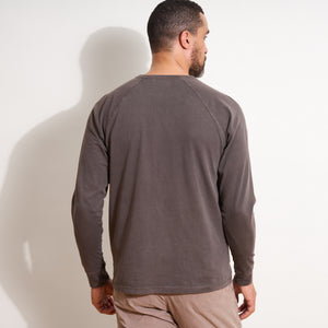 Mens Maxwell Long Sleeve Raglan MKTP0015RS Hickory