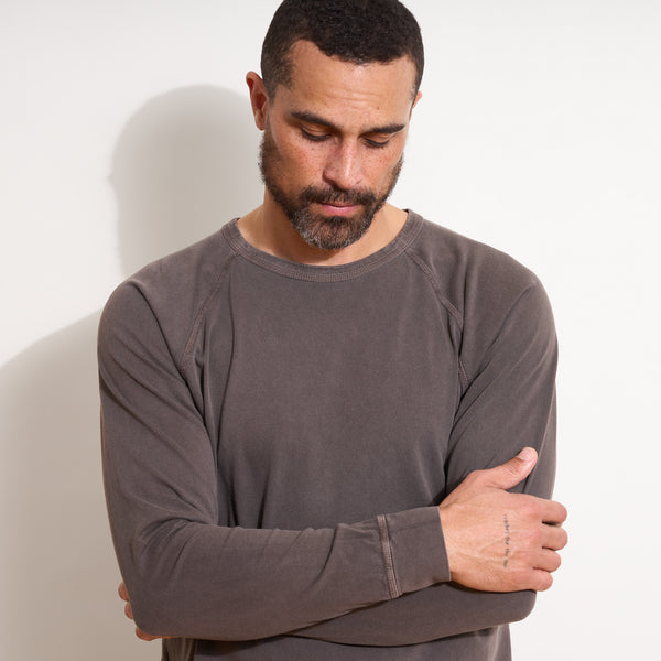 Mens Maxwell Long Sleeve Raglan MKTP0015RS Hickory