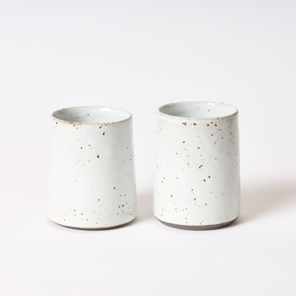 Home Noah Stoneware Tumbler HCDW0030 White Espresso