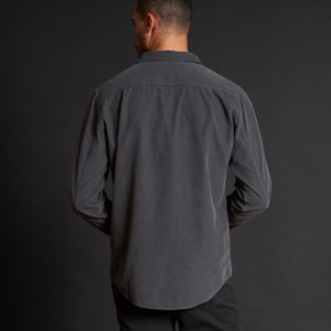 Mens Nobel Fine Wale Cord Shirt MWTP0011 Blue Dusk