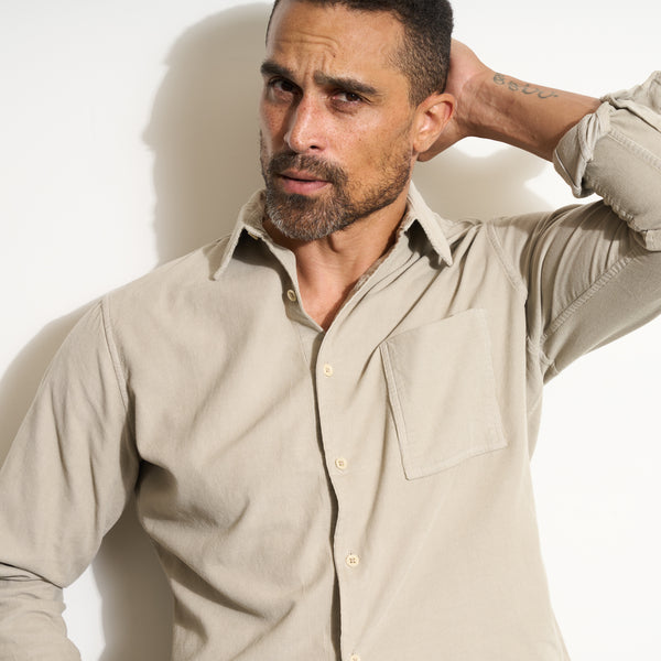 Mens Nobel Fine Wale Cord Shirt MWTP0011 Harbour