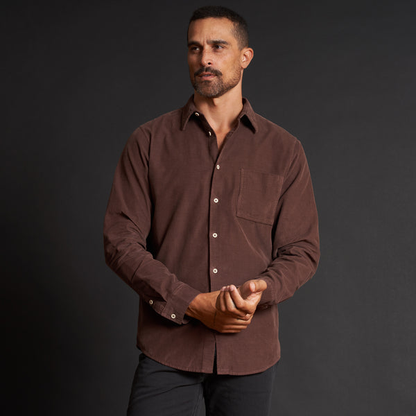 Mens Nobel Fine Wale Cord Shirt MWTP0011 Mountain Ridge