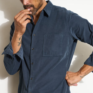 Mens Nobel Fine Wale Cord Shirt MWTP0011 Seaport