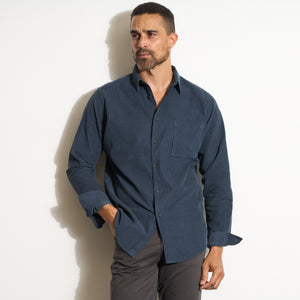 Mens Nobel Fine Wale Cord Shirt MWTP0011 Seaport