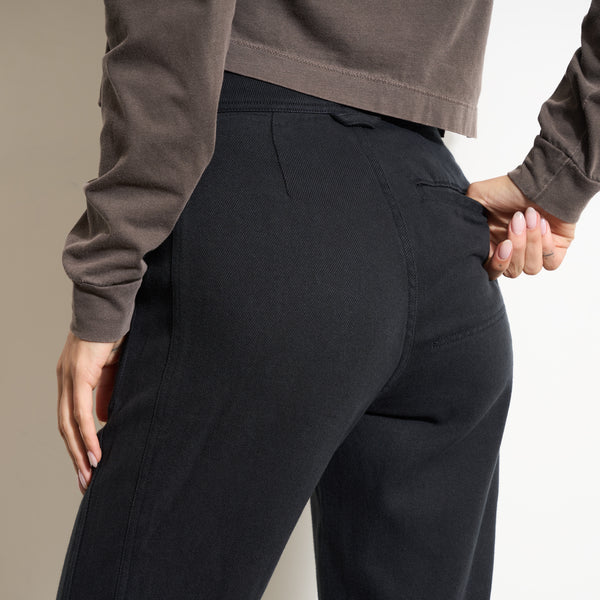 Womens Odell Drape Denim Twill Pant WWPT0006 Washed Black