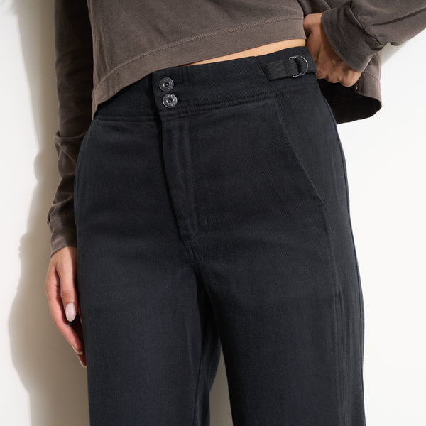 Womens Odell Drape Denim Twill Pant WWPT0006 Washed Black