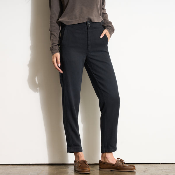 Womens Odell Drape Denim Twill Pant WWPT0006 Washed Black