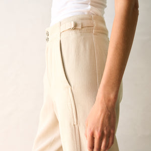 Womens Odell Drape Denim Twill Pant WWPT0006 Bone