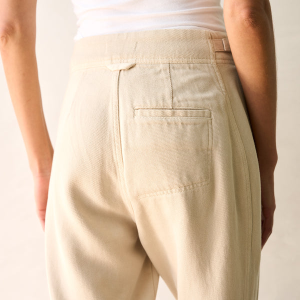 Womens Odell Drape Denim Twill Pant WWPT0006 Bone