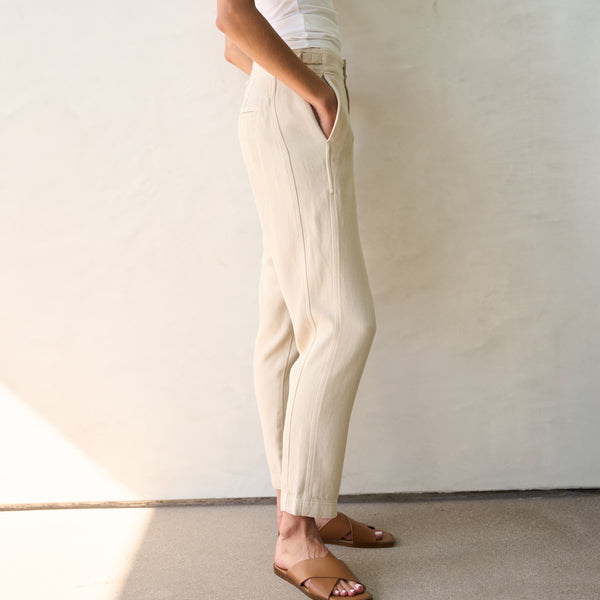 Womens Odell Drape Denim Twill Pant WWPT0006 Bone