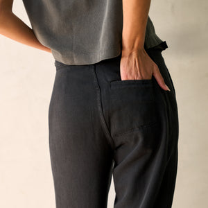 Womens Odell Drape Denim Twill Pant WWPT0006 Washed Black
