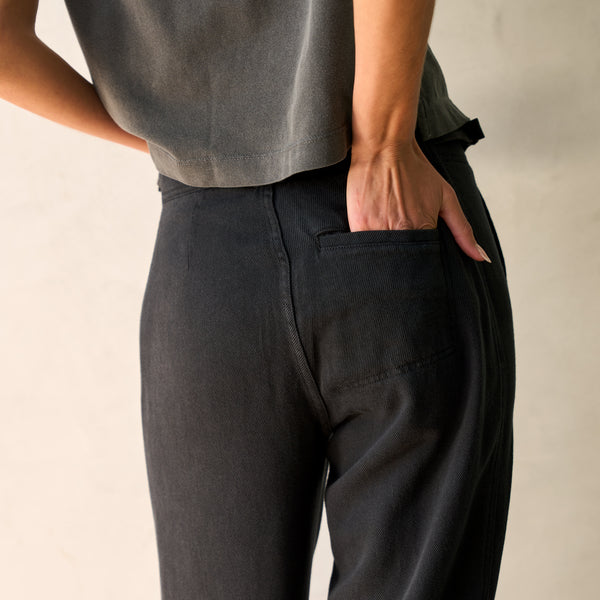Womens Odell Drape Denim Twill Pant WWPT0006 Washed Black