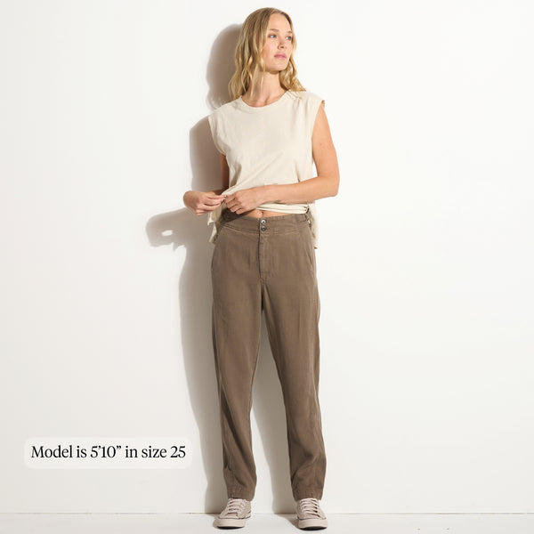 Womens Odell Drape Denim Twill Pant WWPT0006 Sparrow