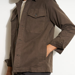 Mens Odessa Mid-Century Twill Field Jacket MWOW0010 Hickory