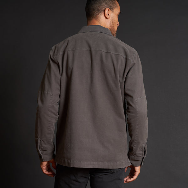 Mens Odessa Mid-Century Twill Field Jacket MWOW0010 Faded Black