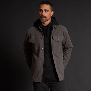 Mens Odessa Mid-Century Twill Field Jacket MWOW0010 Faded Black