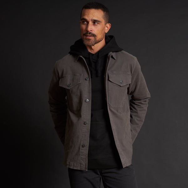 Mens Odessa Mid-Century Twill Field Jacket MWOW0010 Faded Black