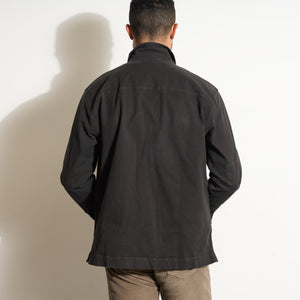 Mens Odessa Mid-Century Twill Field Jacket MWOW0010 Washed Black