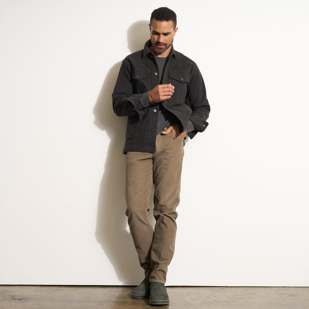 Mens Odessa Mid-Century Twill Field Jacket MWOW0010 Washed Black