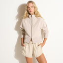 Womens Presley Felted Raglan Zip-Up WKLT0008 Oat Melange