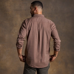 Mens Ross Heritage Twill Shirt MWTP0015 Hickory