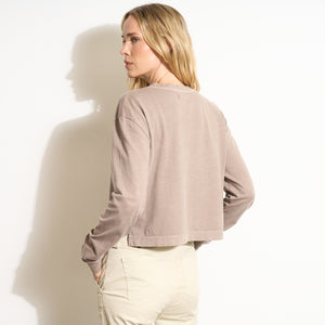 Womens Reagan Long Sleeve Boyfriend Tee WKTP0005 Canyon