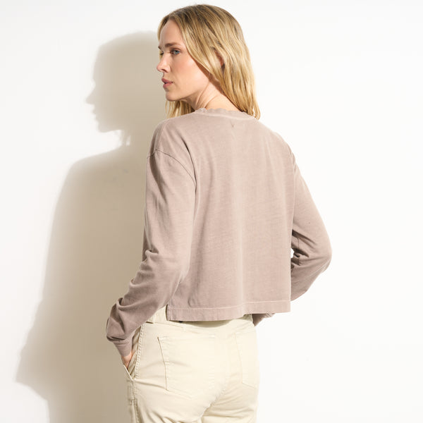 Womens Reagan Long Sleeve Boyfriend Tee WKTP0005 Canyon
