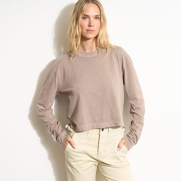 Womens Reagan Long Sleeve Boyfriend Tee WKTP0005 Canyon