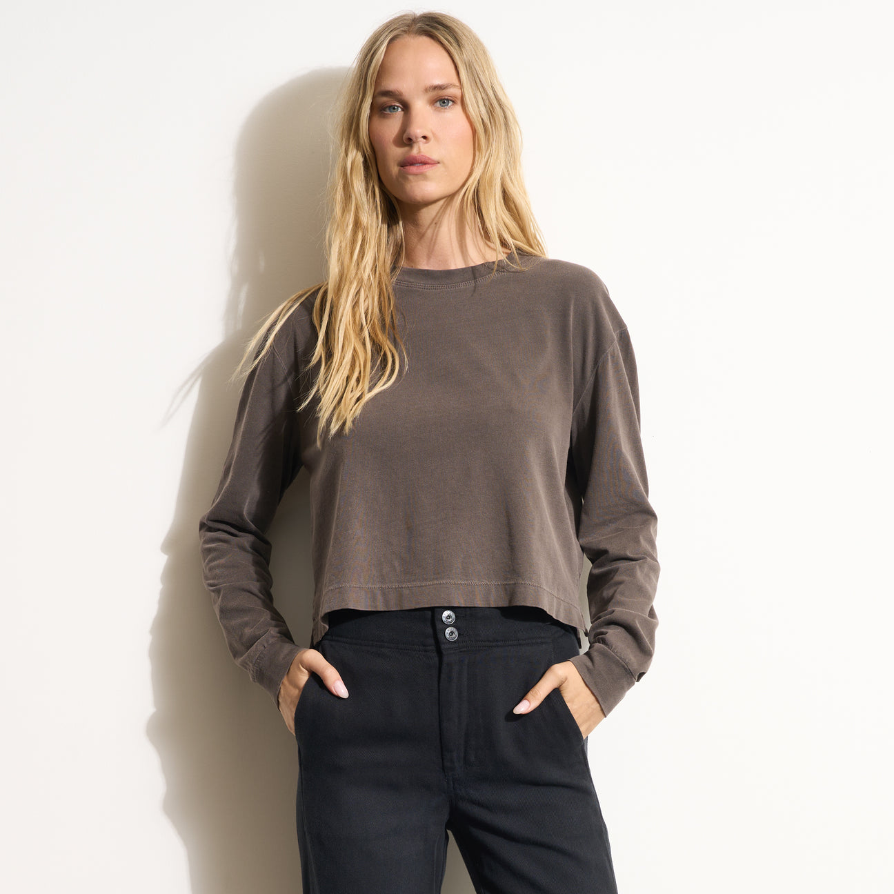 Reagan Long Sleeve Boyfriend Tee – Rowan