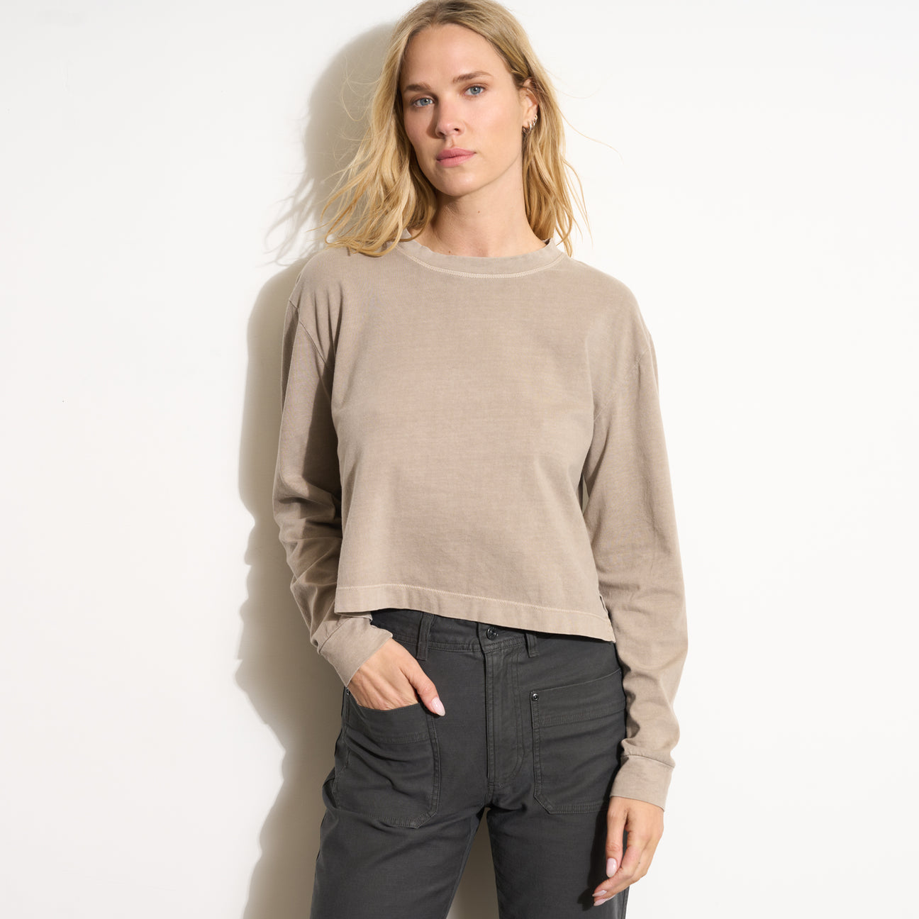 【MARNO】Irene long sleeve Tee Reagan Long Sleeve Boyfriend Tee – Rowan