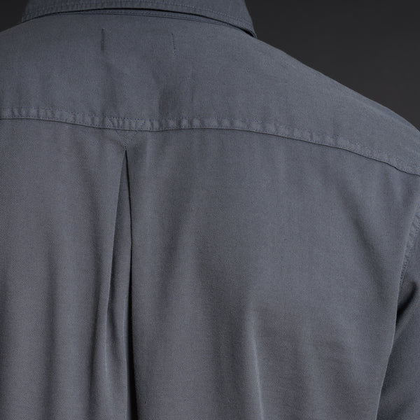 Mens Ross Heritage Twill Shirt MWTP0015 Blue Dusk