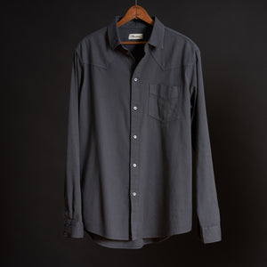 Mens Ross Heritage Twill Shirt MWTP0015 Blue Dusk