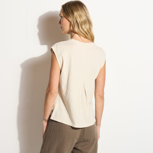 Womens Savannah Muscle Tank WKTP0009 Bone