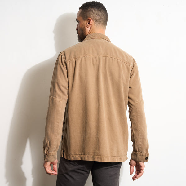 Mens San Angelo Draped Denim Twill Jacket MWOW0013 Drift