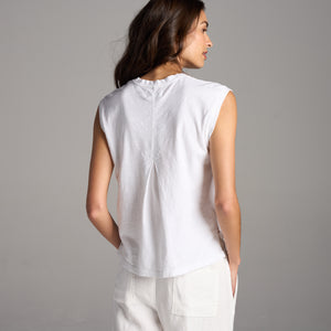Womens Savannah Muscle Tank WKTP0009 White