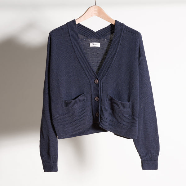 Womens Slope Cropped Cardigan WSCR0002 Seaport