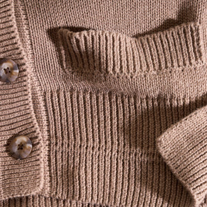 Womens Slope Cropped Cardigan WSCR0002 Stone