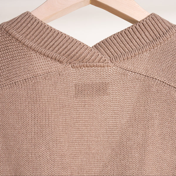 Womens Slope Cropped Cardigan WSCR0002 Stone