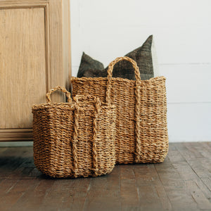 Home Square Seagrass Basket HFBA0004