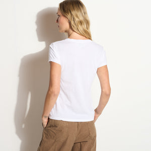 Womens Tyler V Neck Tee WKTP0012 White