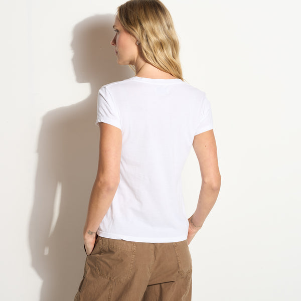 Womens Tyler V Neck Tee WKTP0012 White
