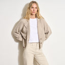 Womens Tullia Double Breasted Sweater Jacket WSJK0001 Oat Melange