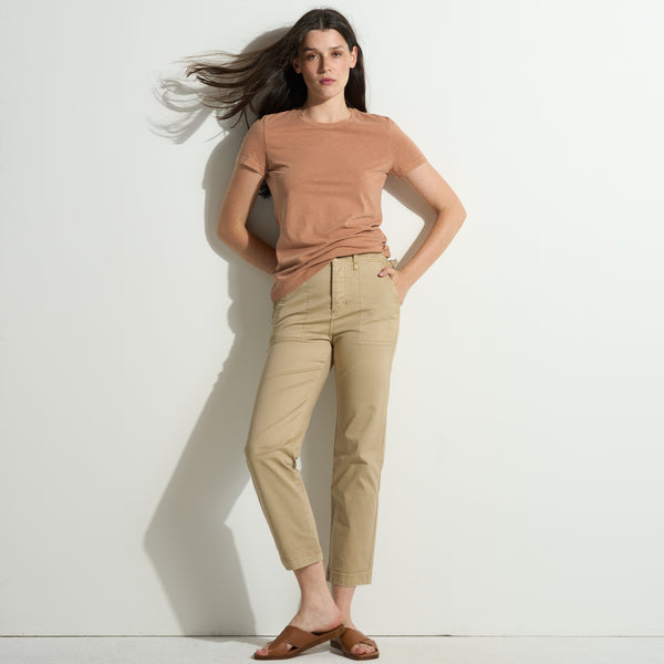 Womens Tyler Slub Tee WKTP0011 Sandstone