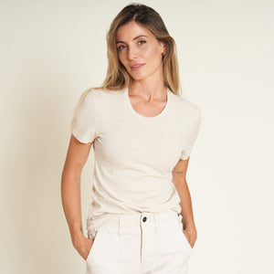 Womens Tyler Slub Tee WKTP0011 White