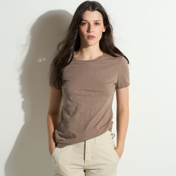 Womens Tyler Slub Tee WKTP0011 Fanshell Grey