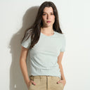 Womens Tyler Slub Tee WKTP0011 Stillwater